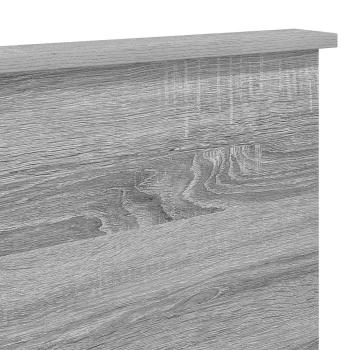 Kopfteil mit Kopfteil Graues Sonoma 135 cm Holzwerkstoff