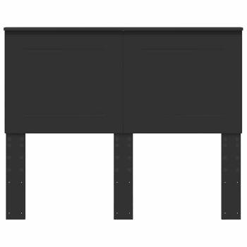Kopfteil mit Kopfteil Schwarz Eichen-Optik 120 cm Holzwerkstoff