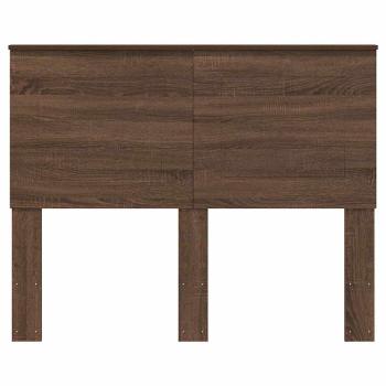 Kopfteil mit Kopfteil Braun Eichen-Optik 120 cm Holzwerkstoff
