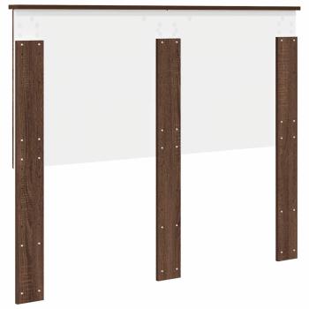 Kopfteil mit Kopfteil Braun Eichen-Optik 120 cm Holzwerkstoff