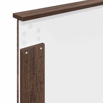 Kopfteil Braun Eichen-Optik 100 cm Holzwerkstoff