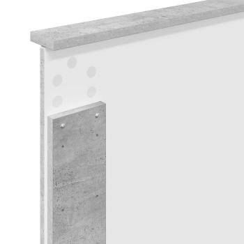 Kopfteil Betongrau 100 cm Holzwerkstoff