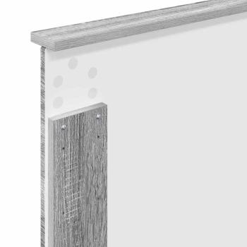Kopfteil mit Kopfteil Graues Sonoma 80 cm Holzwerkstoff