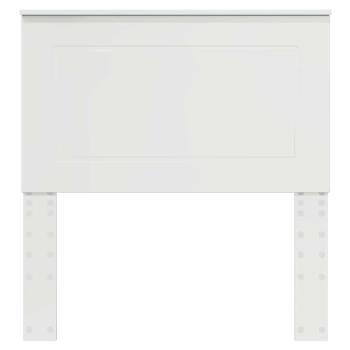 Kopfteil mit Kopfteil Glänzend Weiß 75 cm Holzwerkstoff