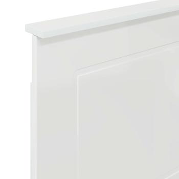 Kopfteil mit Kopfteil Glänzend Weiß 75 cm Holzwerkstoff