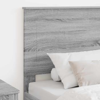 Kopfteil mit Kopfteil Graues Sonoma 75 cm Holzwerkstoff