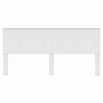 Kopfteil mit Kopfteil Weiß 200 cm Holzwerkstoff