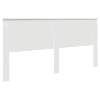 Kopfteil mit Kopfteil Weiß 200 cm Holzwerkstoff