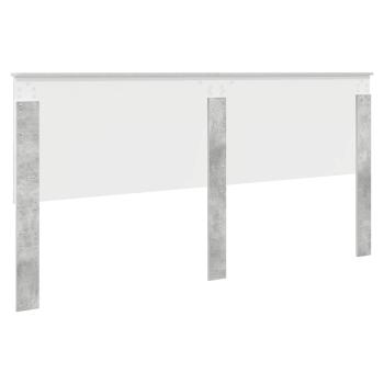 Kopfteil Beton Grau Holzwerkstoff