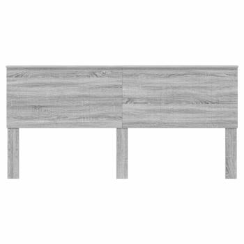 Kopfteil mit Kopfteil Graues Sonoma 200 cm Holzwerkstoff