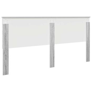 Kopfteil mit Kopfteil Graues Sonoma 200 cm Holzwerkstoff