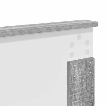 Kopfteil mit Kopfteil Graues Sonoma 180 cm Holzwerkstoff