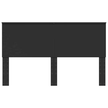 Kopfteil mit Kopfteil Schwarz Eichen-Optik 160 cm Holzwerkstoff