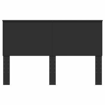 Kopfteil mit Kopfteil Schwarz Eichen-Optik 150 cm Holzwerkstoff