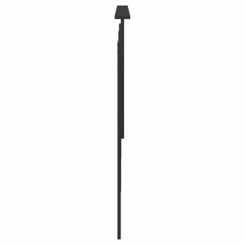 Kopfteil Schwarz Eichen-Optik Holzwerkstoff