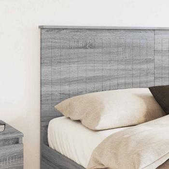 Kopfteil mit Kopfteil Graues Sonoma 150 cm Holzwerkstoff