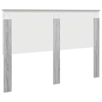 Kopfteil mit Kopfteil Graues Sonoma 150 cm Holzwerkstoff