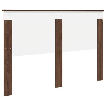 Kopfteil mit Kopfteil Braun Eichen-Optik 150 cm Holzwerkstoff