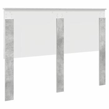 Kopfteil mit Kopfteil Beton Grau 140 cm Holzwerkstoff