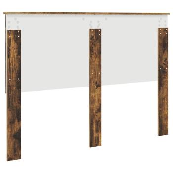 Kopfteil mit Kopfteil Geräucherte Eiche 140 cm Holzwerkstoff