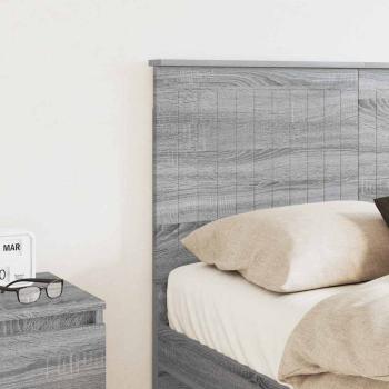 Kopfteil mit Kopfteil Graues Sonoma 135 cm Holzwerkstoff