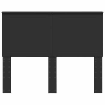 Kopfteil mit Kopfteil Schwarz Eichen-Optik 120 cm Holzwerkstoff