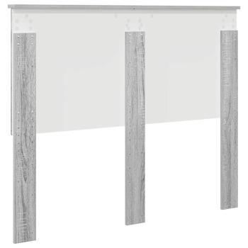 Kopfteil mit Kopfteil Graues Sonoma 120 cm Holzwerkstoff