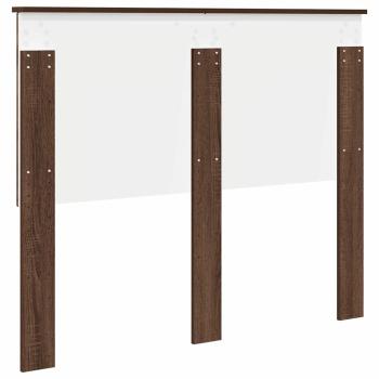 Kopfteil mit Kopfteil Braun Eichen-Optik 120 cm Holzwerkstoff