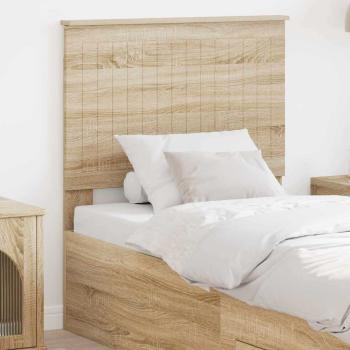 ARDEBO.de - Kopfteil mit Kopfteil Sonoma-Eiche 80 cm Holzwerkstoff