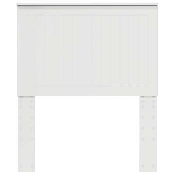 Kopfteil mit Kopfteil Glänzend Weiß 80 cm Holzwerkstoff
