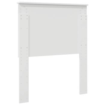 Kopfteil mit Kopfteil Glänzend Weiß 80 cm Holzwerkstoff