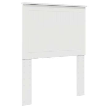 Kopfteil mit Kopfteil Glänzend Weiß 75 cm Holzwerkstoff