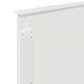 Kopfteil mit Kopfteil Glänzend Weiß 75 cm Holzwerkstoff