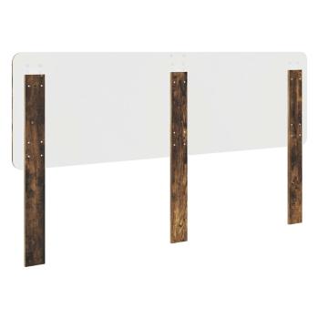 Kopfteil mit Kopfteil Geräucherte Eiche 200 cm Holzwerkstoff