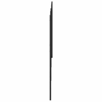 Kopfteil mit Kopfteil Schwarz Eichen-Optik 180 cm Holzwerkstoff