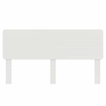 Kopfteil mit Kopfteil Glänzend Weiß 180 cm Holzwerkstoff