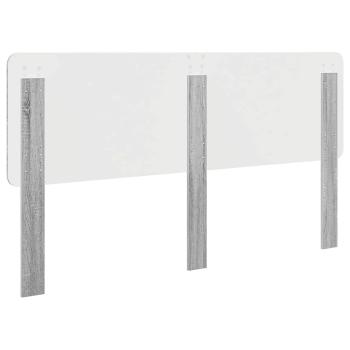 Kopfteil mit Kopfteil Graues Sonoma 180 cm Holzwerkstoff