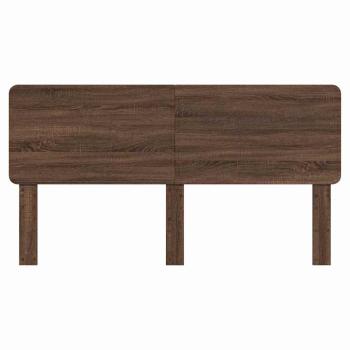 Kopfteil mit Kopfteil Braun Eichen-Optik 180 cm Holzwerkstoff