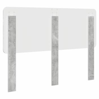 Kopfteil mit Kopfteil Beton Grau 160 cm Holzwerkstoff