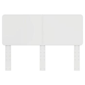 Kopfteil mit Kopfteil Glänzend Weiß 160 cm Holzwerkstoff