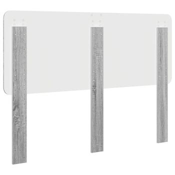 Kopfteil mit Kopfteil Graues Sonoma 150 cm Holzwerkstoff