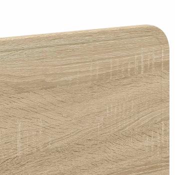 Kopfteil mit Kopfteil Sonoma-Eiche 135 cm Holzwerkstoff