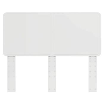 Kopfteil mit Kopfteil Glänzend Weiß 135 cm Holzwerkstoff