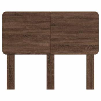 Kopfteil mit Kopfteil Braun Eichen-Optik 135 cm Holzwerkstoff