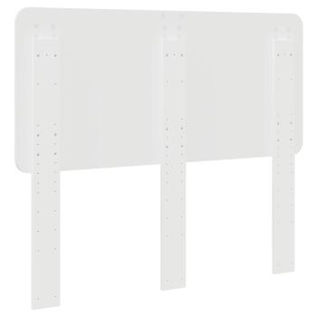 Kopfteil mit Kopfteil Glänzend Weiß 120 cm Holzwerkstoff