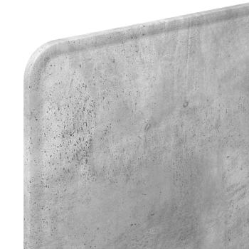 Kopfteil Beton Grau Holzwerkstoff
