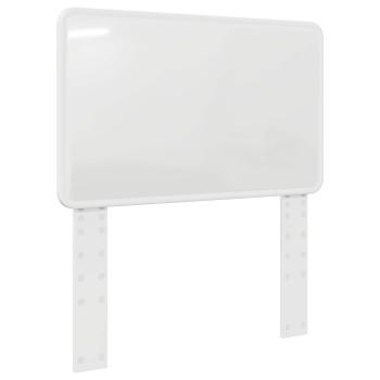 Kopfteil mit Kopfteil Glänzend Weiß 100 cm Holzwerkstoff