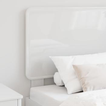 Kopfteil mit Kopfteil Glänzend Weiß 100 cm Holzwerkstoff