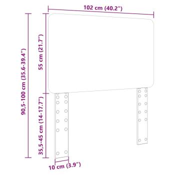 Kopfteil mit Kopfteil Artisan-Eiche 100 cm Holzwerkstoff