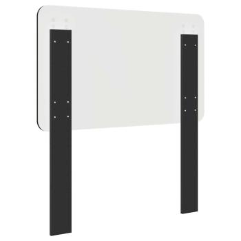 Kopfteil mit Kopfteil Schwarz Eichen-Optik 90 cm Holzwerkstoff